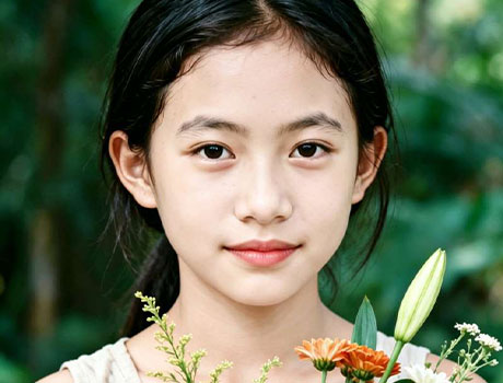 美颜后